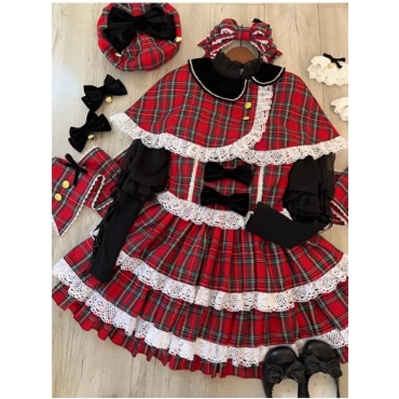 Scotland's First Snowジャンパースカート＆ケープset | tulle オ