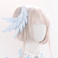 Metallic Angel　立体刺繍ヘアサイドクリップ(大) 4色