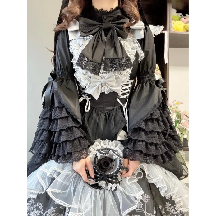 Lacy Princess姫袖ブラウス ブラック/Select | tulle Lacy Princess姫袖ブラウス ブラック/Select | tulle