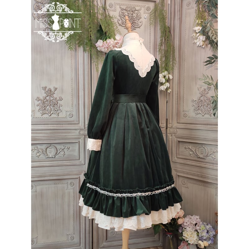 Dollyベロアワンピース グリーン／select | tulle オンラインストア