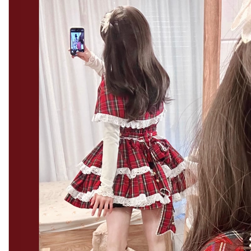 Scotland's First Snowジャンパースカート＆ケープset | tulle オ