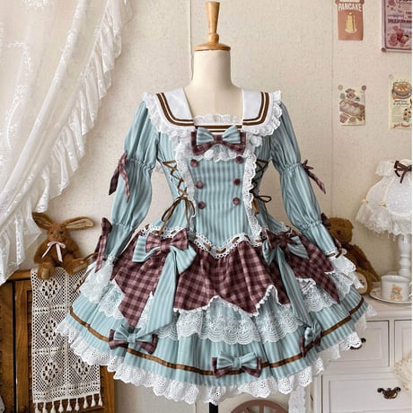 Mint Choco Tea Party ワンピースコーデ フルセット