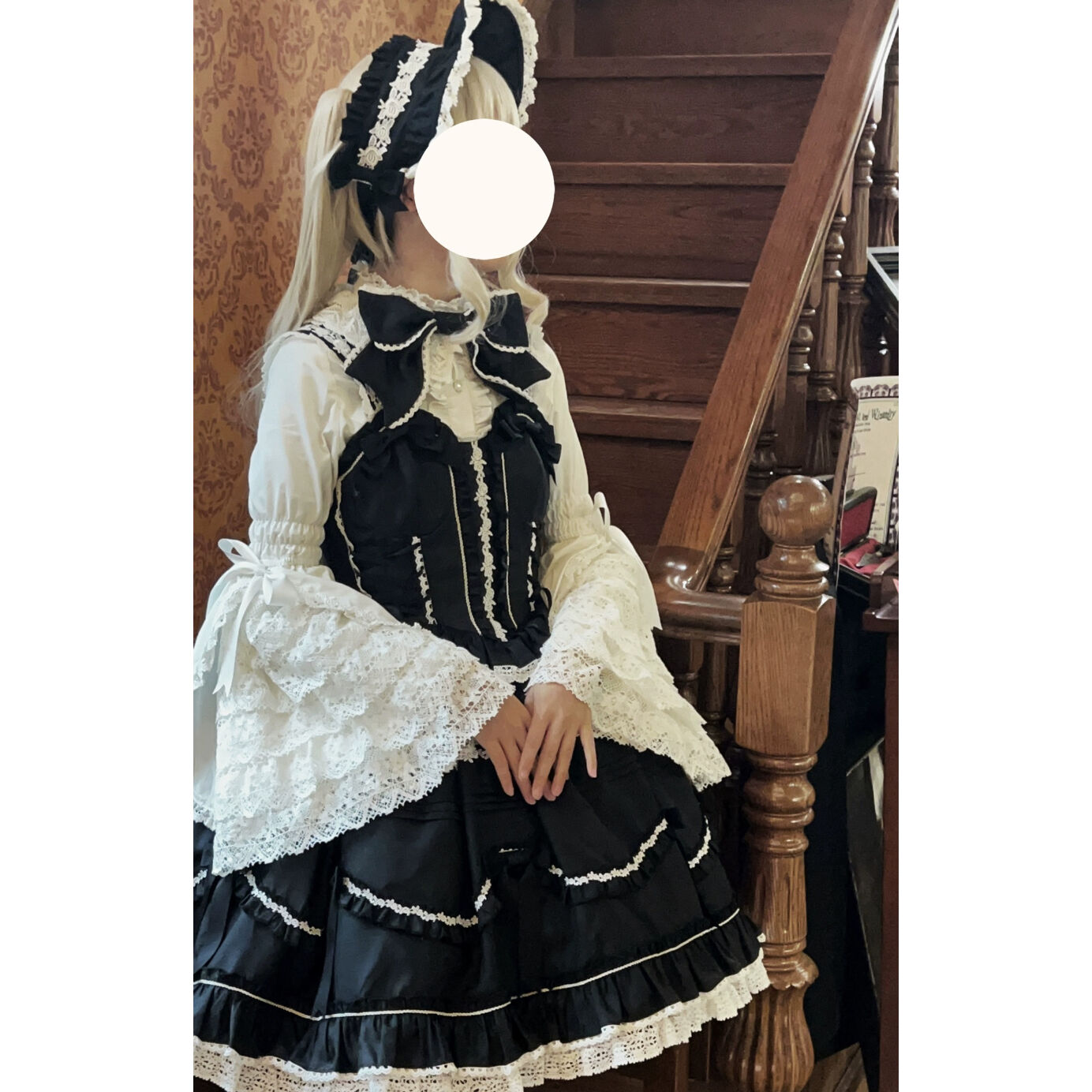 専用24年✨ VALENTINO ポプリンブラウス 3D ローズブラウス 薔薇袖 original