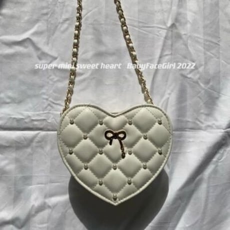 mini heartキルティング2wayバッグ　7色／select