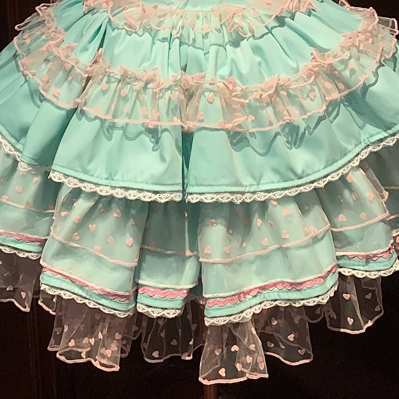 Fancy color ショート丈ジャンパースカート ミント/select Fancy color ショート丈ジャンパースカート ミント/select