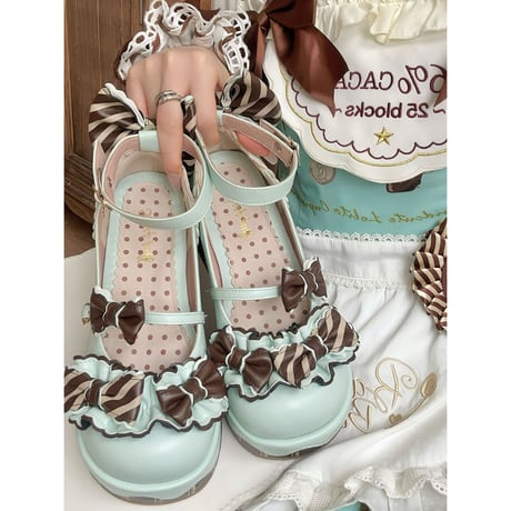 Melting Choco ストラップシューズ  ミント