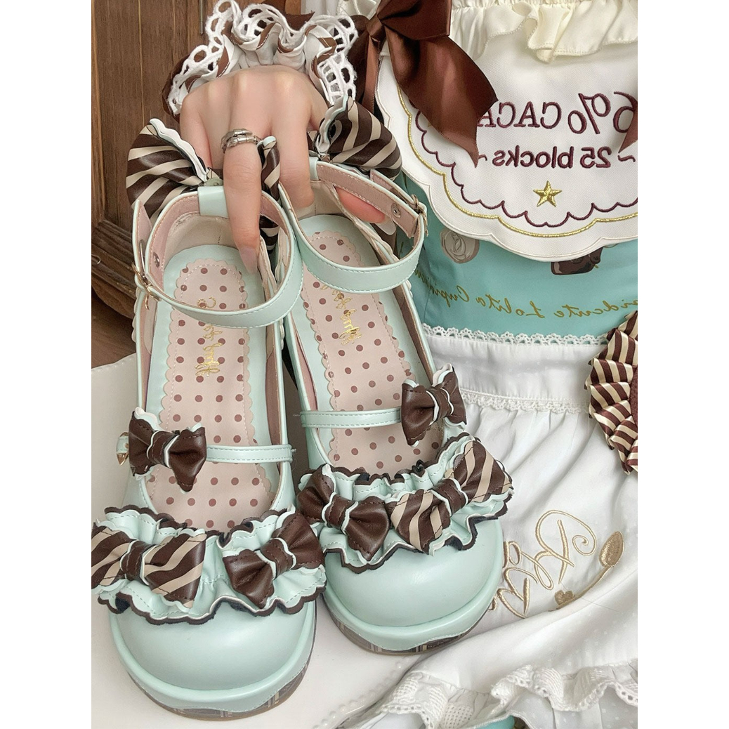 Melting Choco ストラップシューズ ミント | tulle オンラインストア