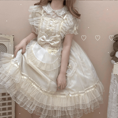 Summer Dollジャンパースカート＆エプロンset ／select
