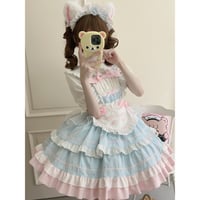 【新品未使用】Lovely Princessジャンパースカート Lovely Princess ジャンパースカート ワイン／select | tulle