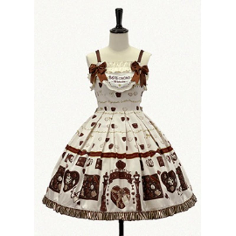 Bonbon Chocolatジャンパースカート ミルクホワイト／select | tulle