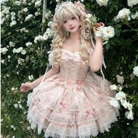 Rose Fairy ジャンパースカート チョーカー・パニエset　アプリコット