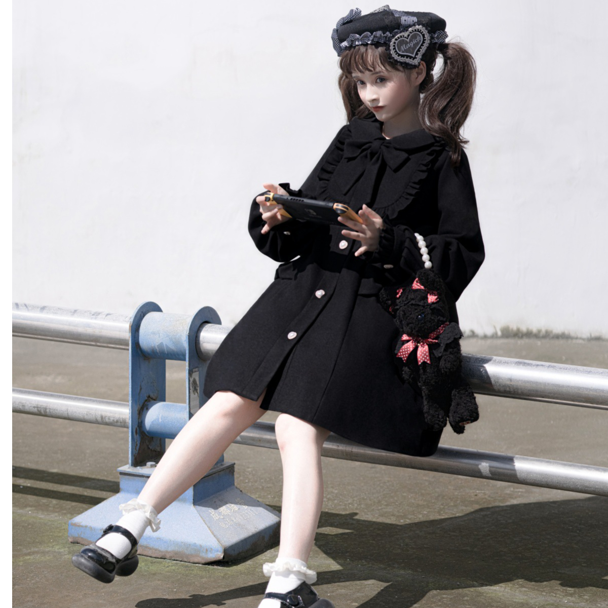 ヨークフリルリボンドーリーコート ヨークフリルリボンドーリーコート – pium