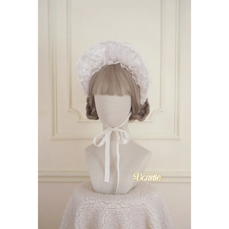 Glazed Flower Banquet ハーフボンネット ホワイト | tulle オンラ