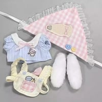 ぬい服　ウサ耳つきパティシエset