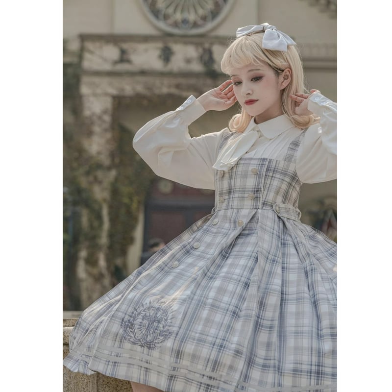 Little Detectiveジャンパースカート グレー | tulle オンラインストア