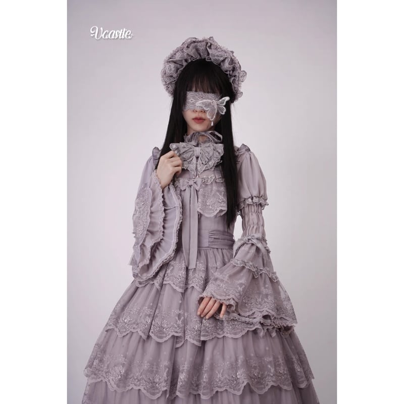 グラッポニア　ラベンダー　希少 Glazed Flower Banquet ジャンパースカート ラベンダー | tulle オ