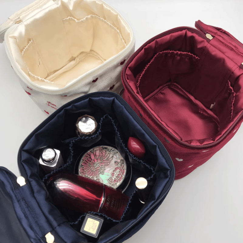 Heart刺繍ベロアバニティポーチ（3色）／select | tulle オンラインストア