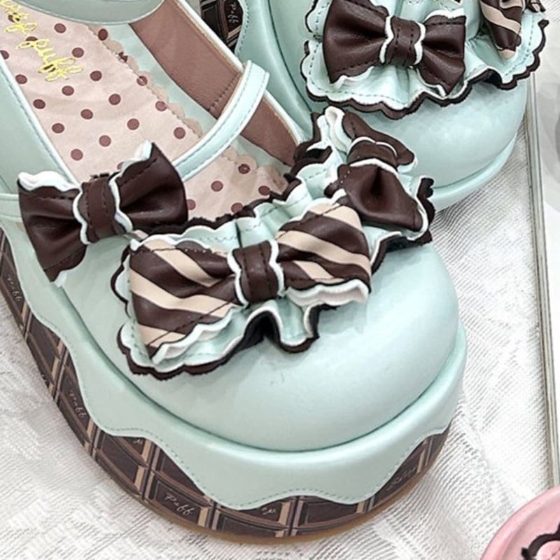 Melting Choco ストラップシューズ ミント | tulle オンラインストア