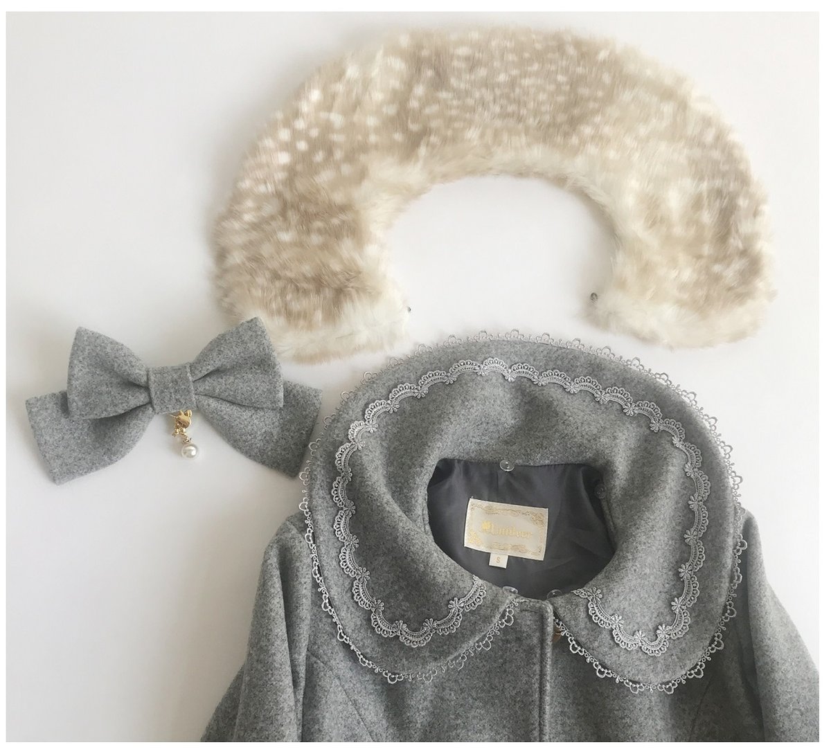 バンビファーロングコート ボルドー／select | tulle オンラインストア