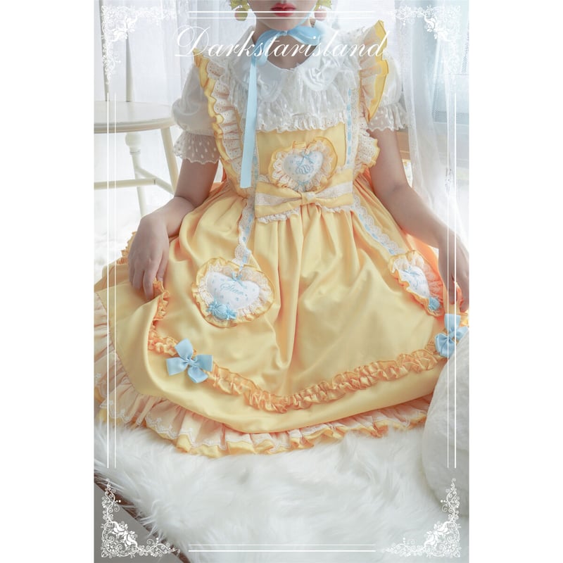 Fluffy Heartジャンパースカート イエロー/select | tulle Fluffy Heartジャンパースカート イエロー/select | tulle