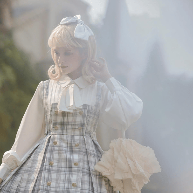 Little Detectiveジャンパースカート グレー | tulle オンラインストア