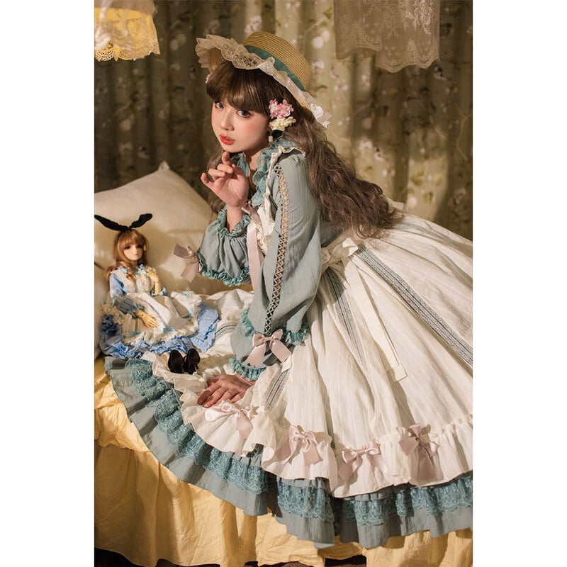 Gardenワンピース ブルー/select | tulle オンラインストア Gardenワンピース ブルー/select | tulle オンラインストア