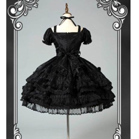 Millefile Lacyヘッドドレス＆ワンピースset　ブラック／select