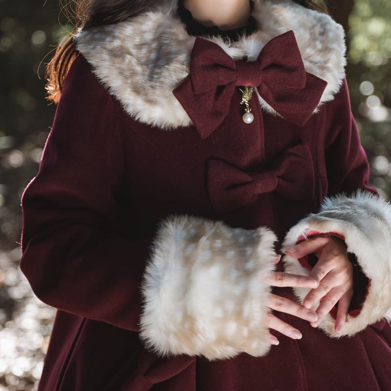 バンビファーロングコート ボルドー／select | tulle オンラインストア