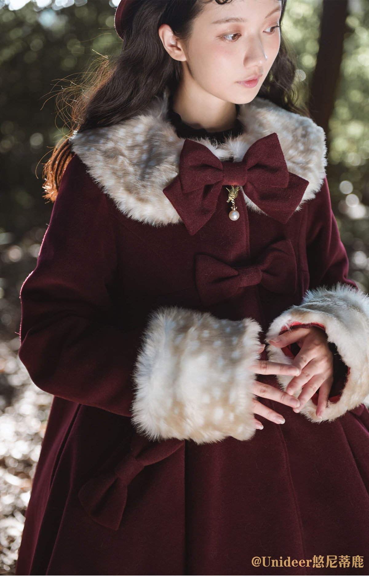 激レア　NIKE SB ナイキ　ファー　フード　コート　レディース　L ボルドー 激レア NIKE SB ナイキ ファー フード コート レディース L ボルドー