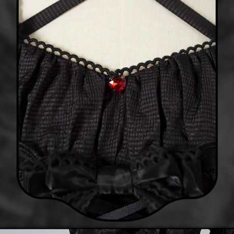 Millefile Lacyヘッドドレス＆ワンピースset　ブラック／select