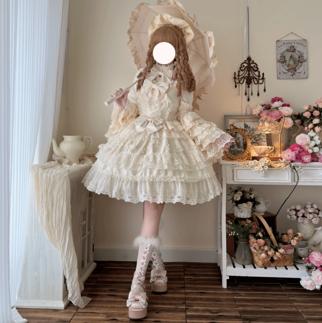 Tea Party Princessジャンパースカート 生成り | tulle オンラインストア