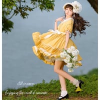 summer afternoon tea ワンピース　イエロー