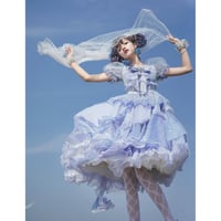 Classic Dollベロアワンピース ブルー/Select | tulle Classic Dollベロアワンピース ブルー/Select | tulle