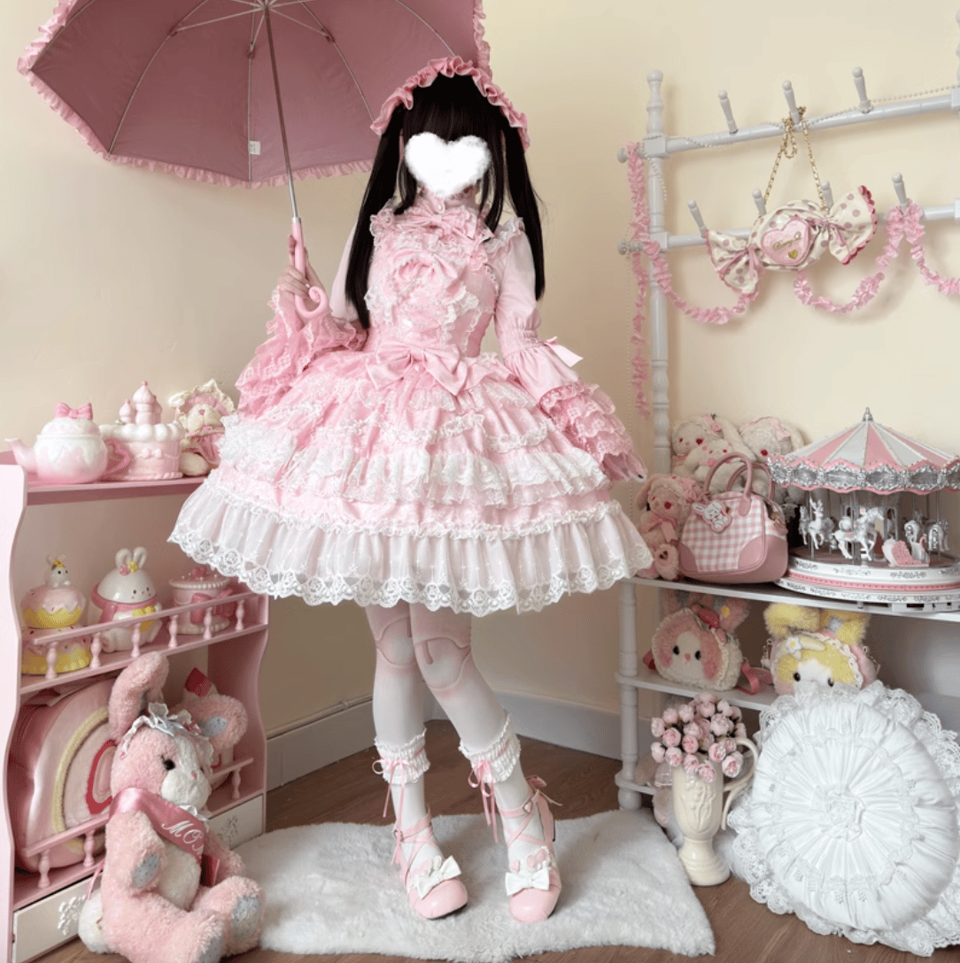 Tea Party Princessジャンパースカート ピンク | tulle オンラインストア