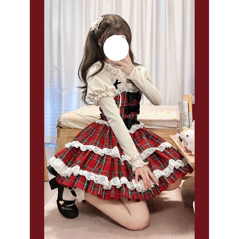 Scotland's First Snowジャンパースカート＆ケープset | tulle オ