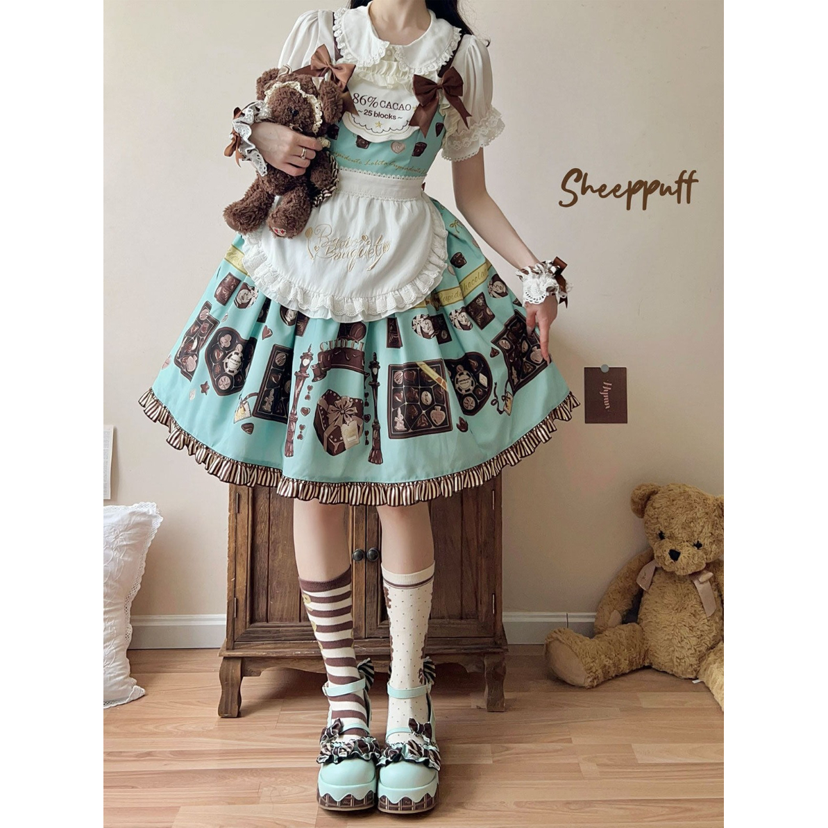 Melting Choco ストラップシューズ ミント | tulle オンラインストア