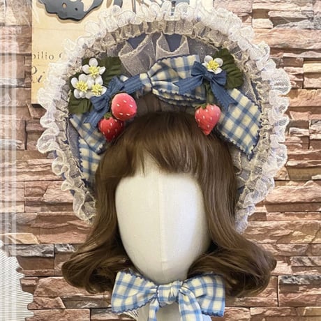 Forest Strawberry　ボンネット　サックス／select