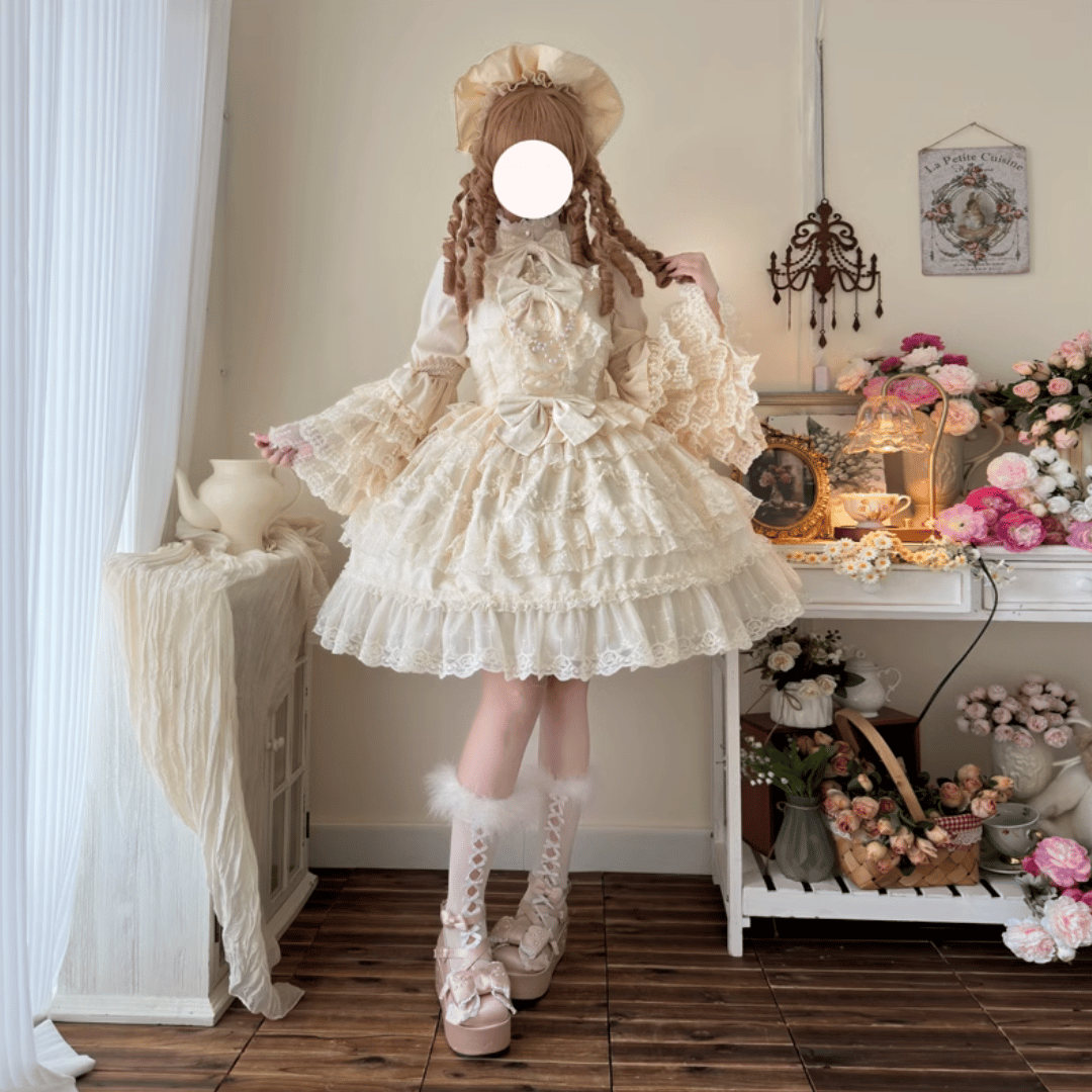 Tea Party Princessジャンパースカート 生成り | tulle オンラインストア