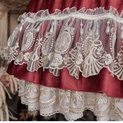 Elegant Salon Tea Party スカート ワイン／Select | tulle