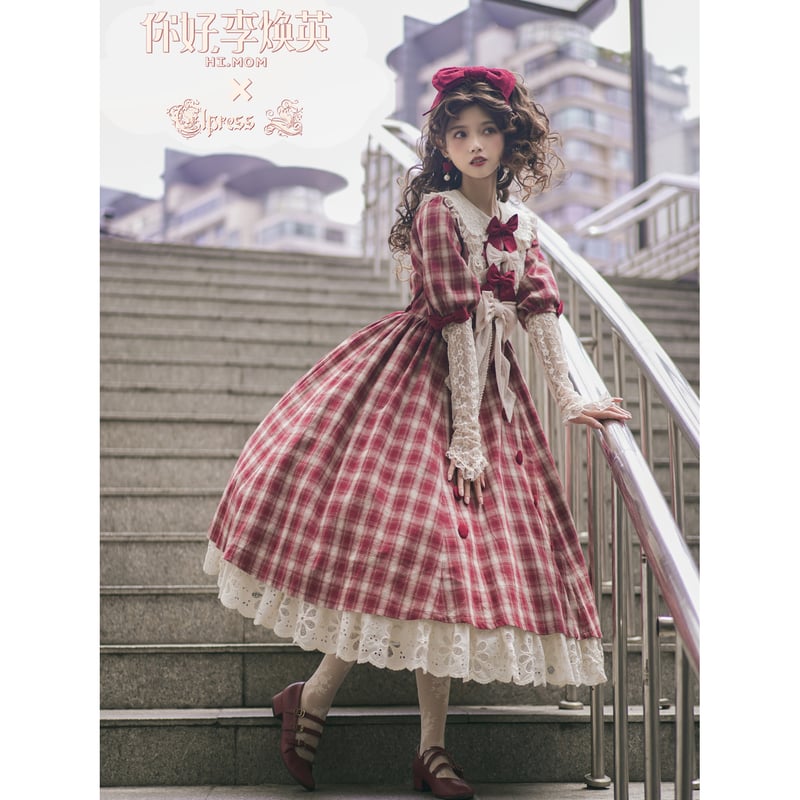 Mlle Marguerite ワンピース 赤チェック/select | tulle Mlle Marguerite ワンピース 赤チェック/select | tulle