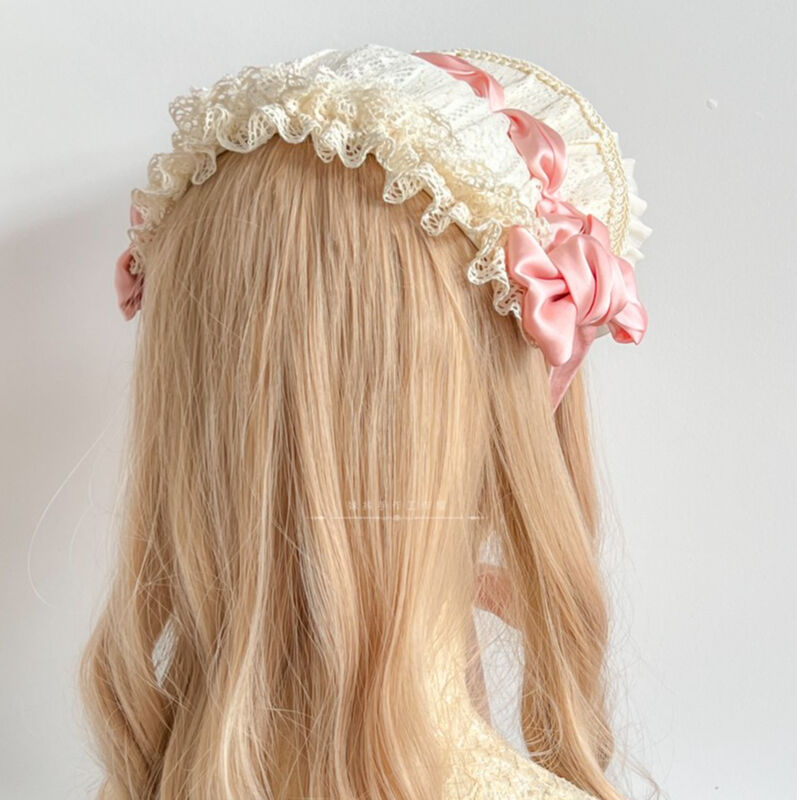 Victorian Maiden　リラックスレーシーボンネット　ボルドー Harvest Lacey Bonnet by Victorian Maiden