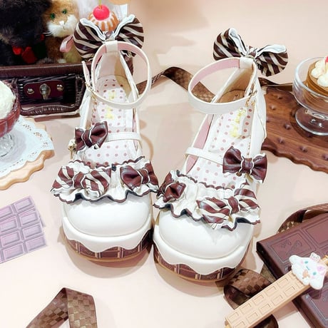 Melting Choco ストラップシューズ  バニラ