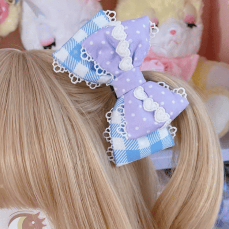 ふわふわダブルリボン【1280】 ふわふわダブルリボン【1280】 リボン付ふわふわファークリップ | Rlab