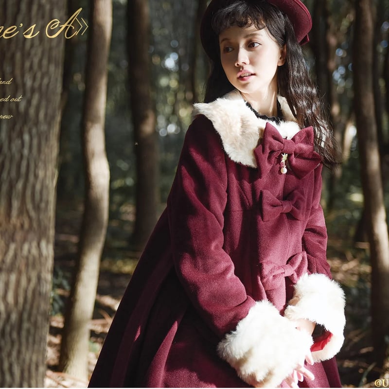 バンビファーロングコート ボルドー／select | tulle オンラインストア