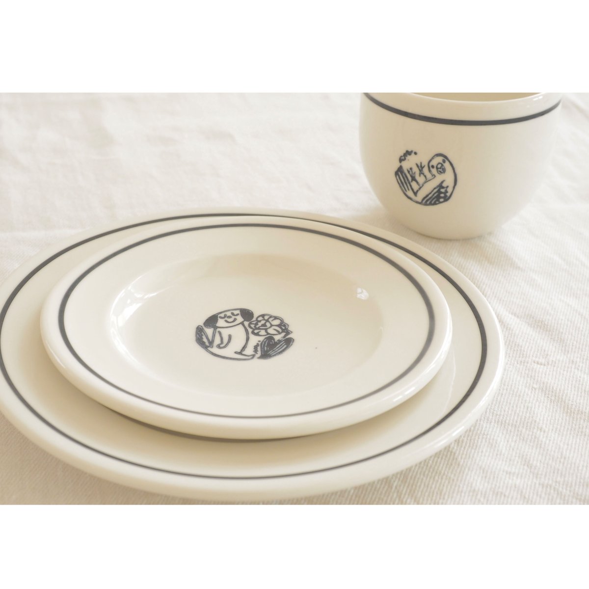 JOHN JULIAN ×鹿児島睦 「NOIR」SIDE PLATE 16cm | Room JOHN JULIAN ×鹿児島睦 「NOIR」SIDE PLATE 16cm | Room
