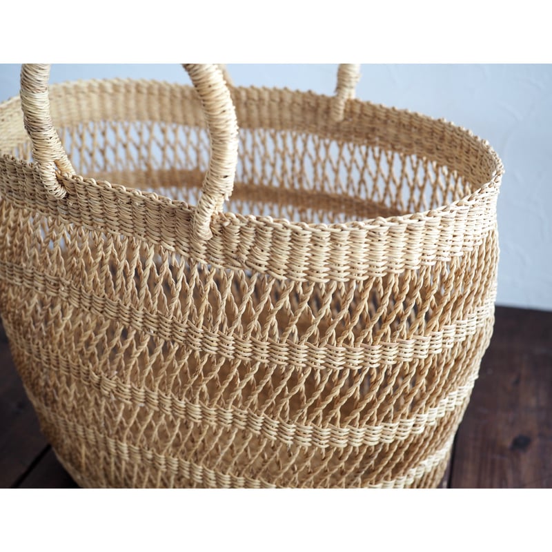 ボルガ 2本手透かし編みバスケット | Room