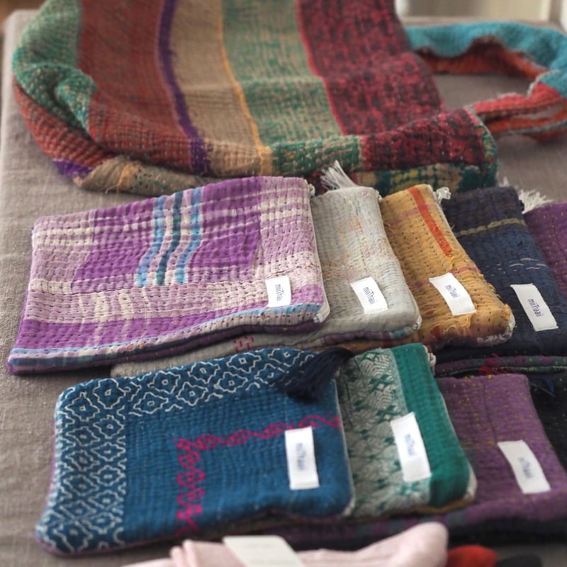 miiThaaii カンタキルト ポーチ Sサイズ [b] | Room