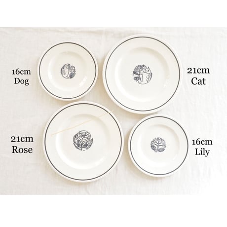 JOHN JULIAN ×鹿児島睦 「NOIR」SIDE PLATE 16cm