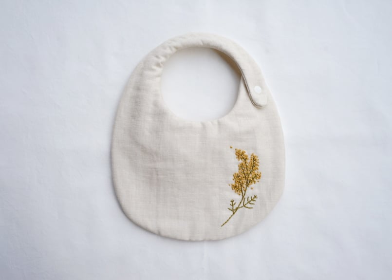 刺繍スタイ（ミモザ） | ito