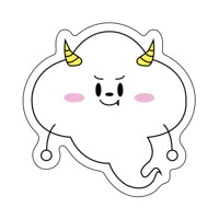 サンサンキッズTVステッカー くもりん